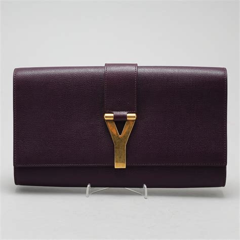 Yves Saint Laurent Chyc leather clutch 